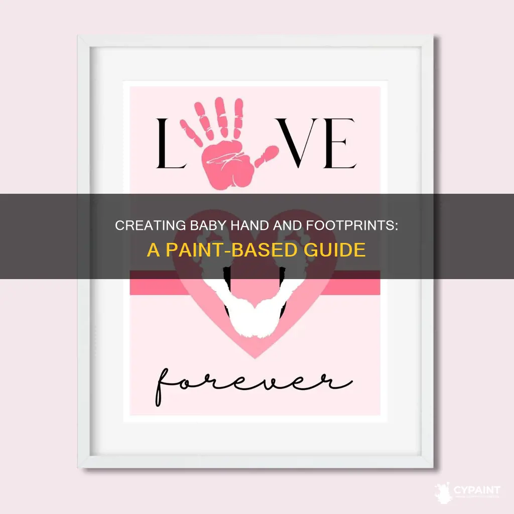 how to do baby hand and footprints with paint