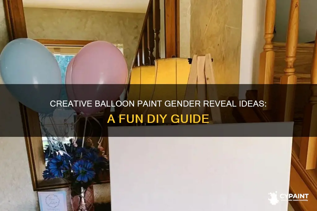 how to do balloon paint gender reveal