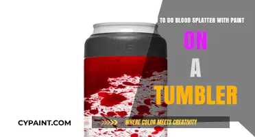 Create Realistic Blood Splatter Art on Tumblers with Paint Techniques