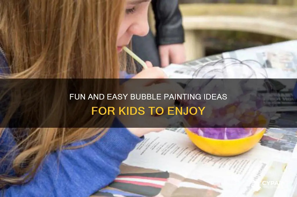 how to do bubble painting with kids
