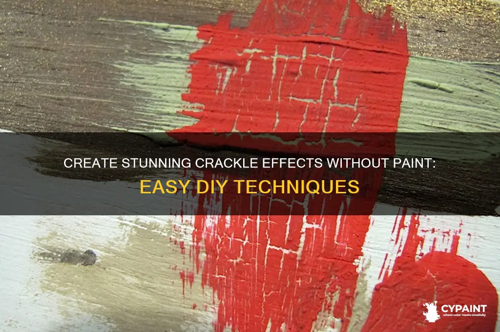 how to do crackle with no paint