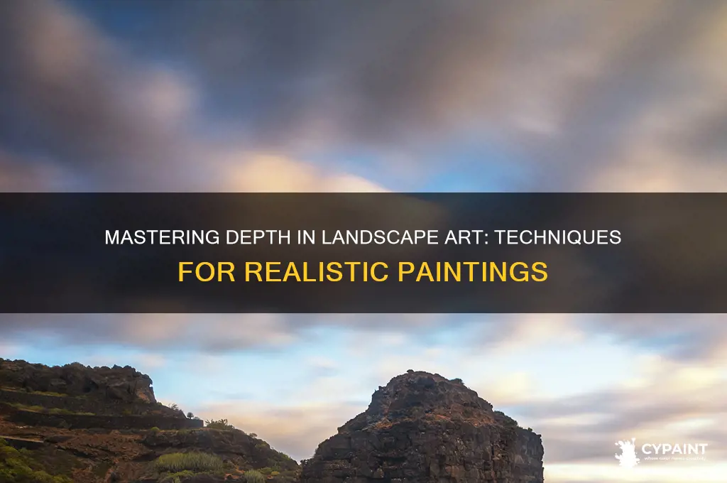 how to do depth in landscape paintings