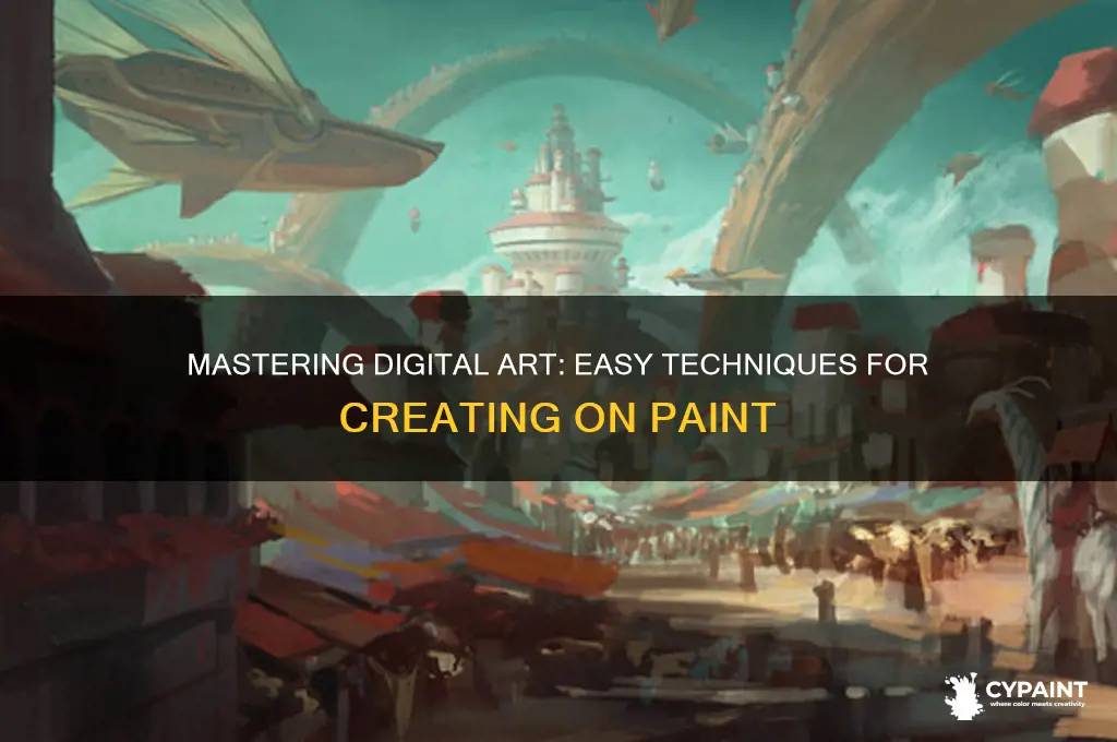 how to do digital art on paint