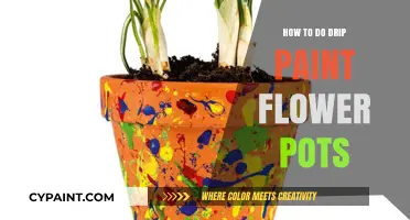 Creative Drip Paint Techniques for Vibrant Flower Pots DIY