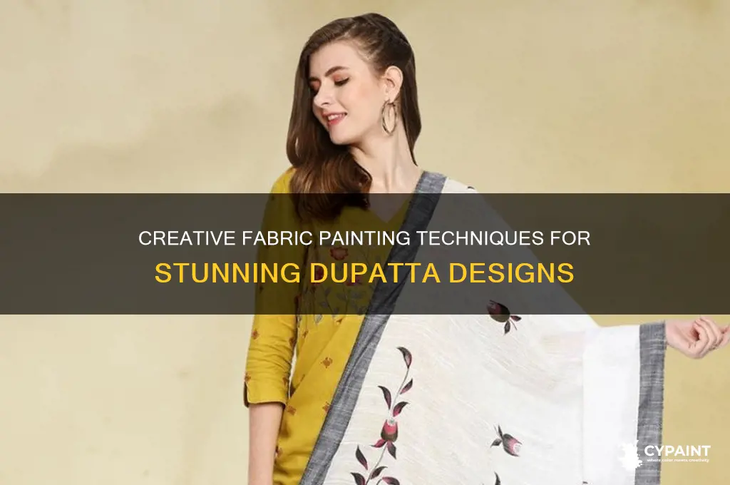 how to do fabric painting on dupatta