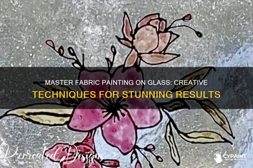 how to do fabric painting on glass