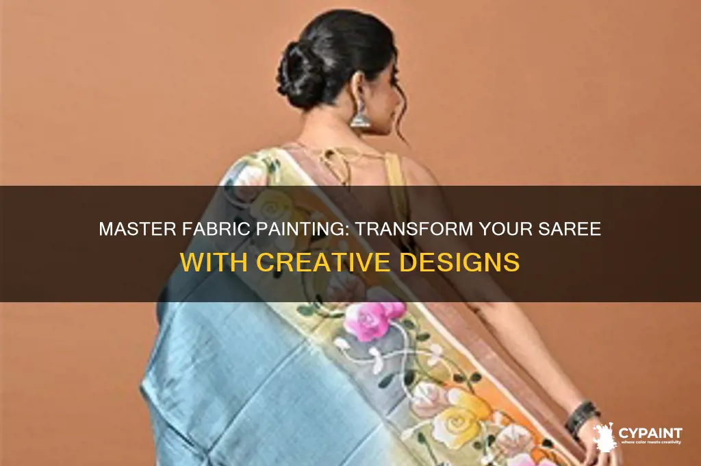 how to do fabric painting on saree