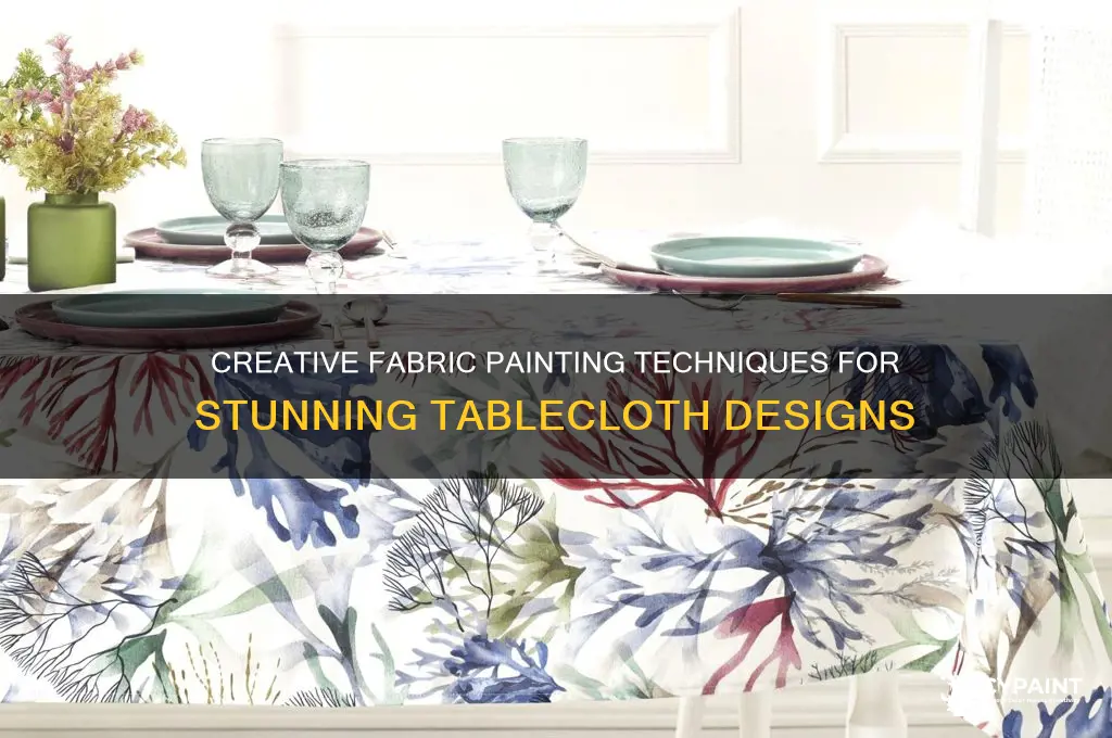 how to do fabric painting on tablecloth