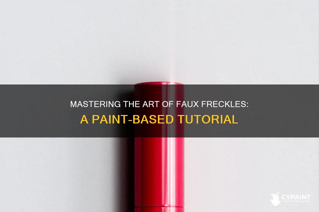 how to do fake freckles with paint