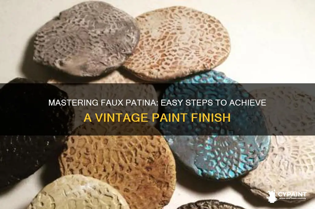how to do faux patina paint job