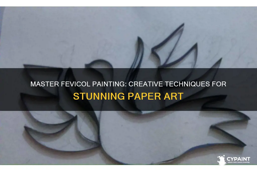 how to do fevicol painting on paper