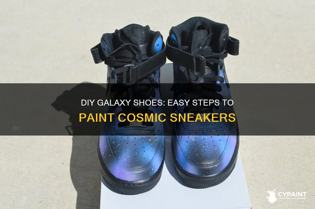 how to do galaxy paint on shoes