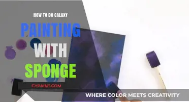 Sponge Galaxy Painting: Easy Steps to Create Cosmic Art