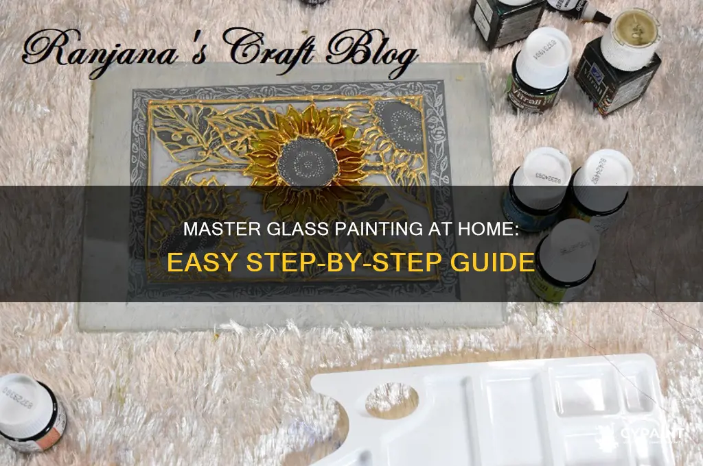 how to do glass painting at home step by step