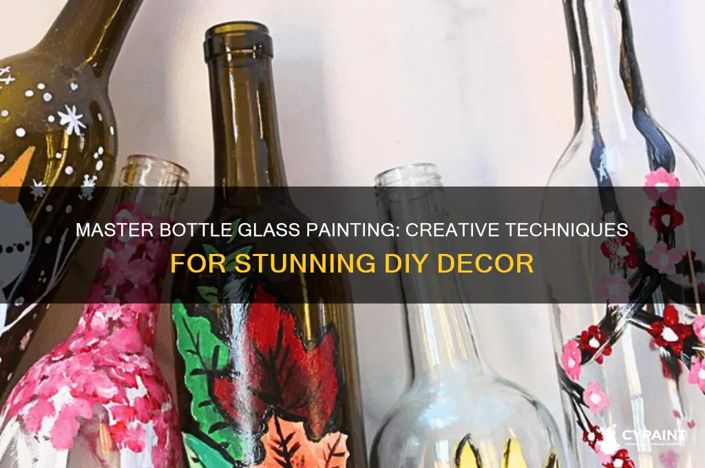 how to do glass painting on bottle