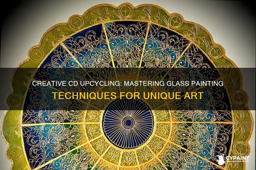 Creative Cd Upcycling: Mastering Glass Painting Techniques For Unique ...