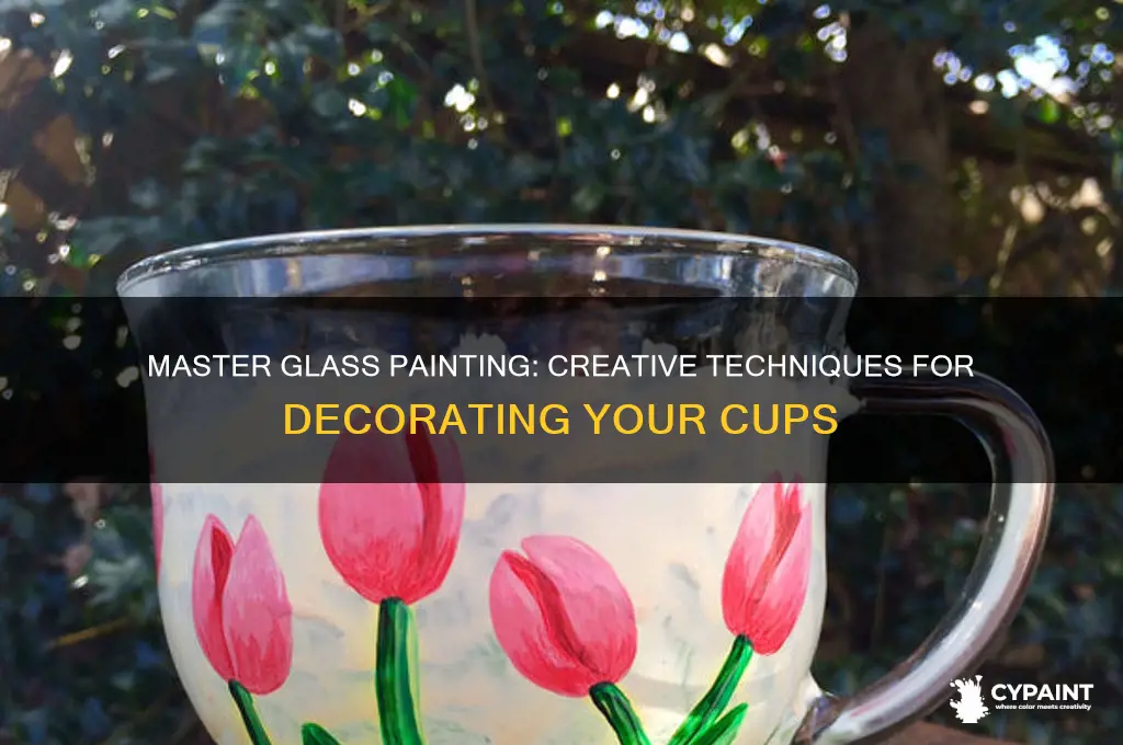 how to do glass painting on cup