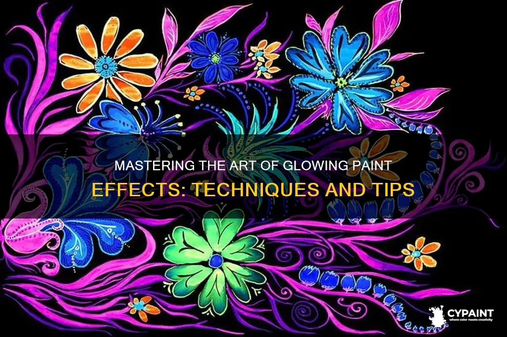 how to do glowing effect with paint