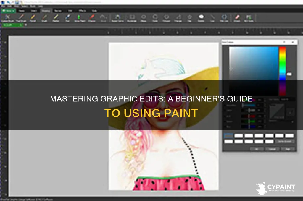 how to do graphic edits with paint
