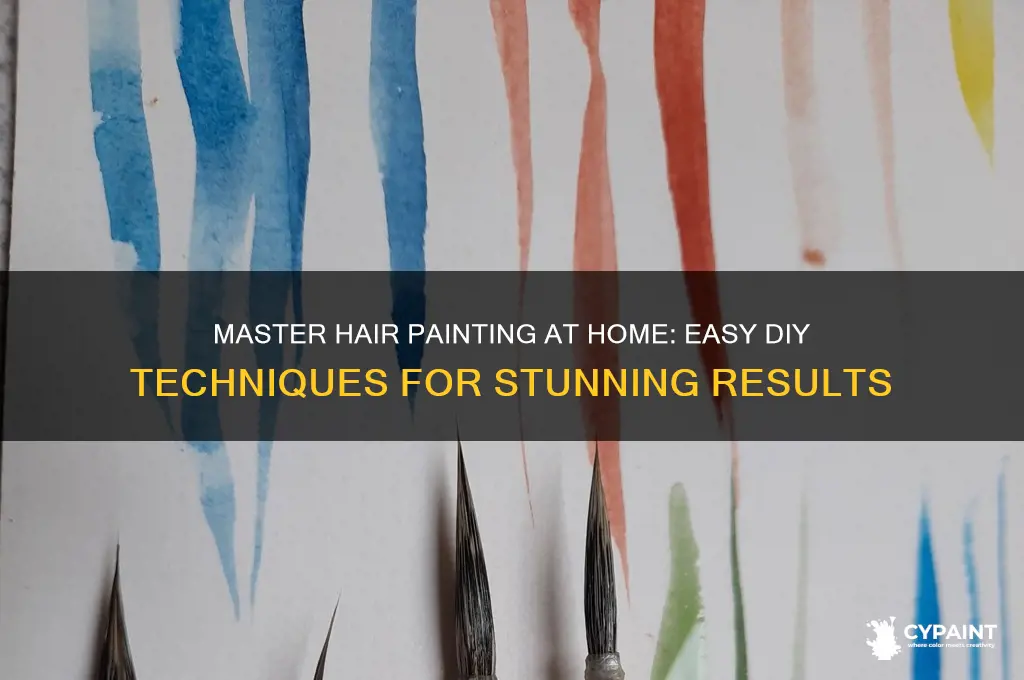 how to do hair painting at home