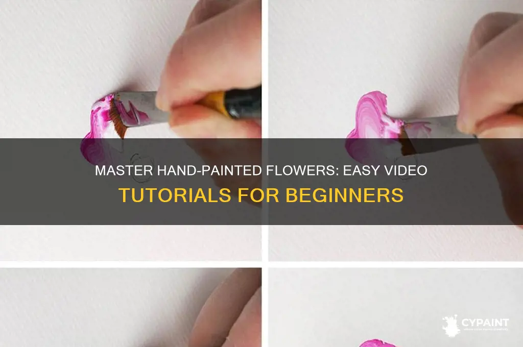 how to do hand painted flowers vidos