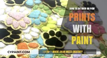 Creating Paw Prints: Iron-On Art with Paint