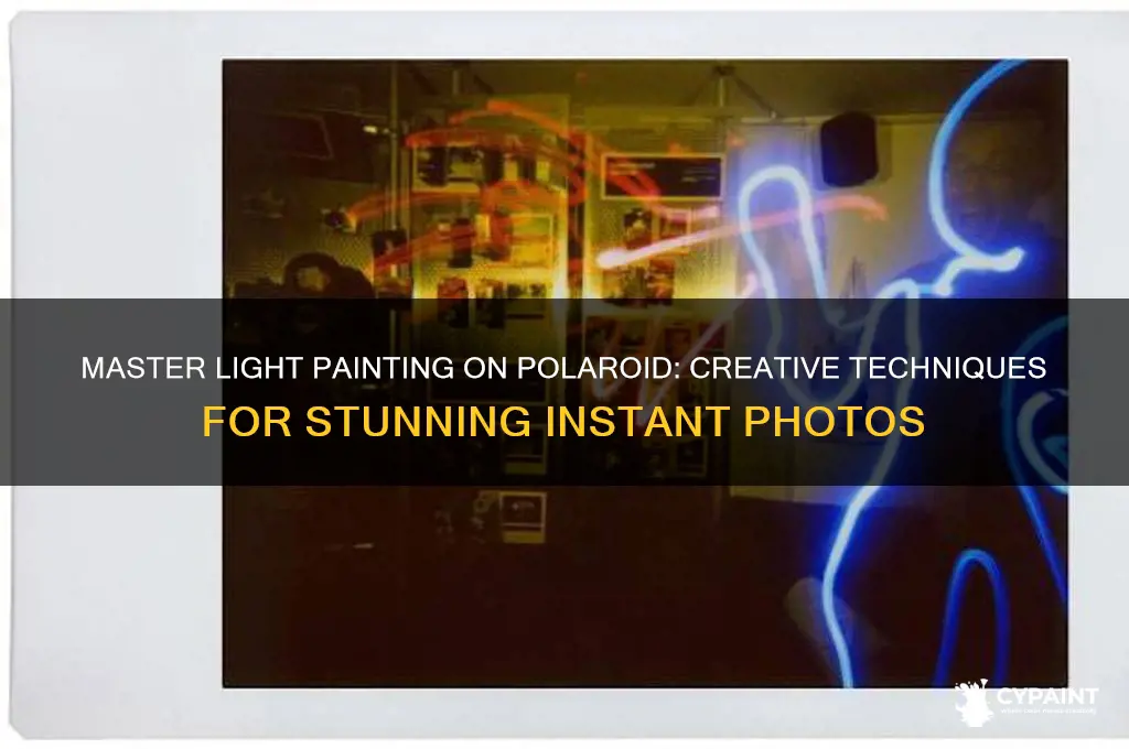 how to do light painting on polaroid
