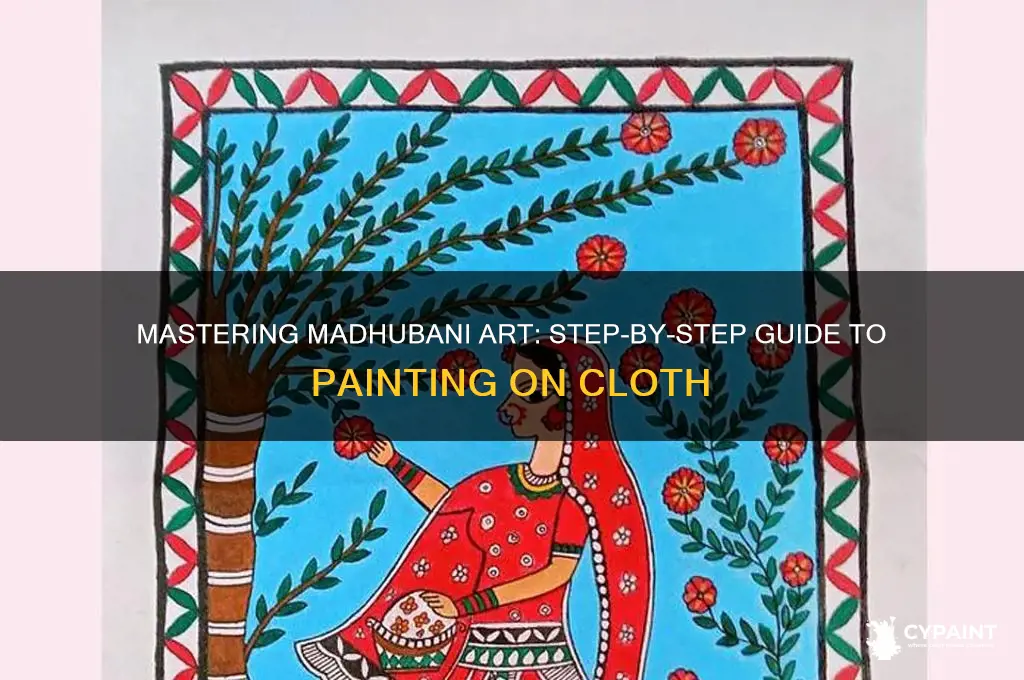 how to do madhubani painting on cloth