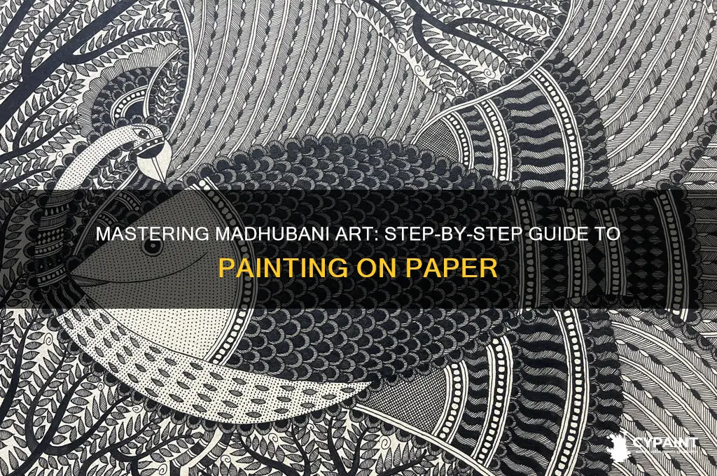 how to do madhubani painting on paper
