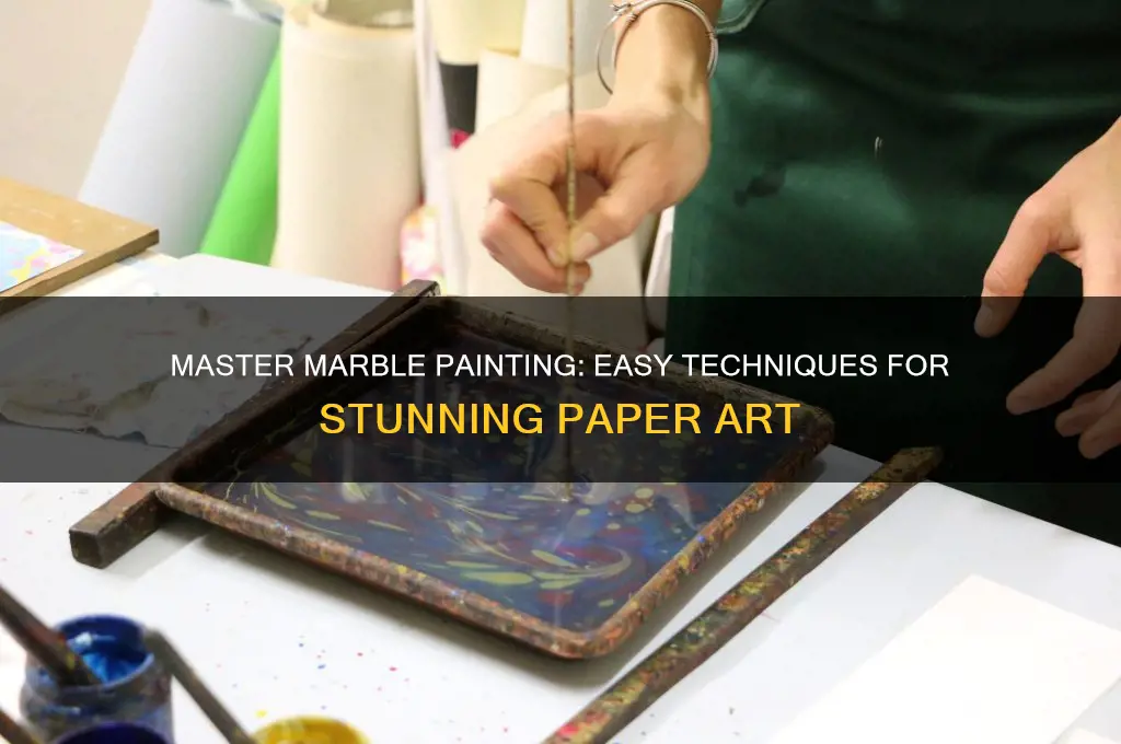 how to do marble painting on paper