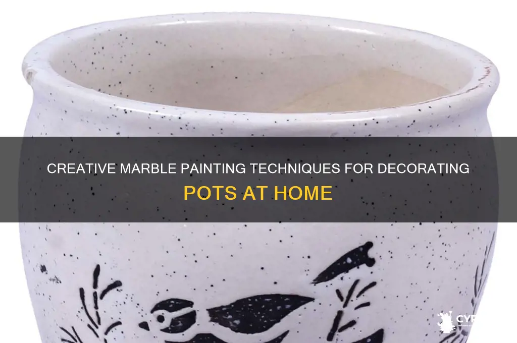 how to do marble painting on pot