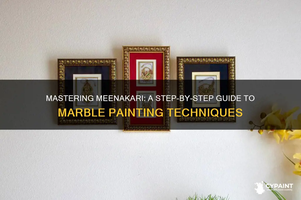how to do meenakari painting on marble