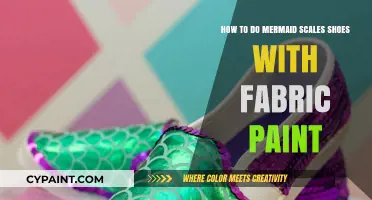 Creating Mermaid Scale Shoes with Fabric Paint