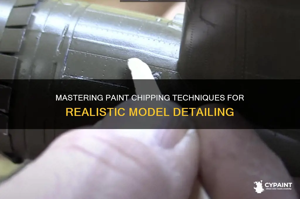 how to do paint chipping on models