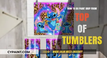 Mastering the Art of Paint Drip on Tumblers
