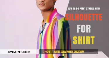 Creating Artistic Shirts: Silhouette Paint Stroke Techniques