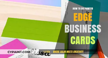 Create Stunning Painted Edge Business Cards: A Step-by-Step DIY Guide
