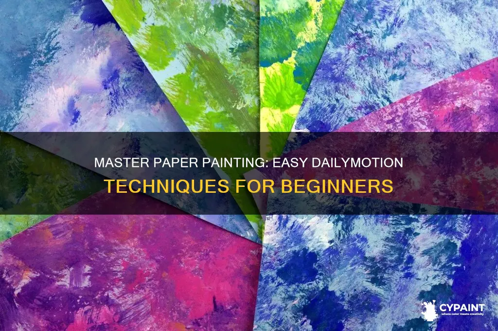 how to do painting on paper dailymotion