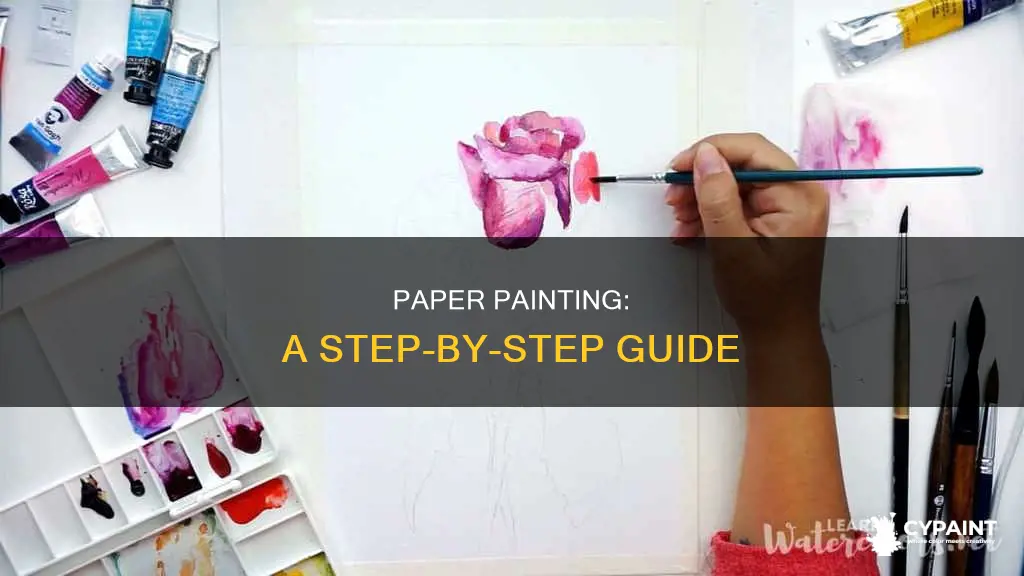 how to do painting on paper step by step