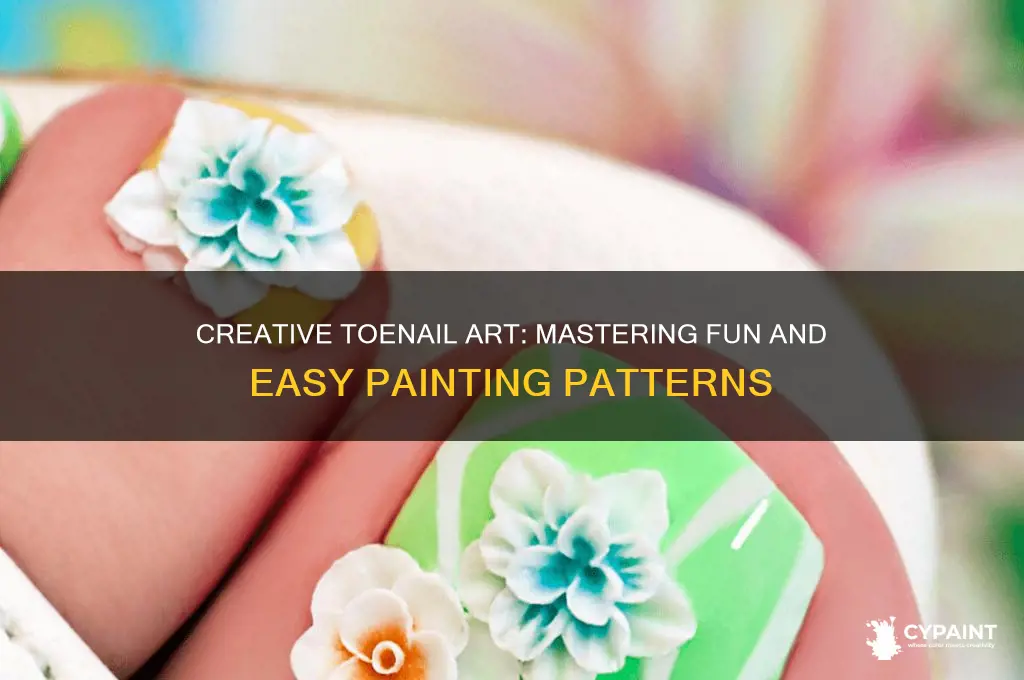 how to do patterns with toenail painting