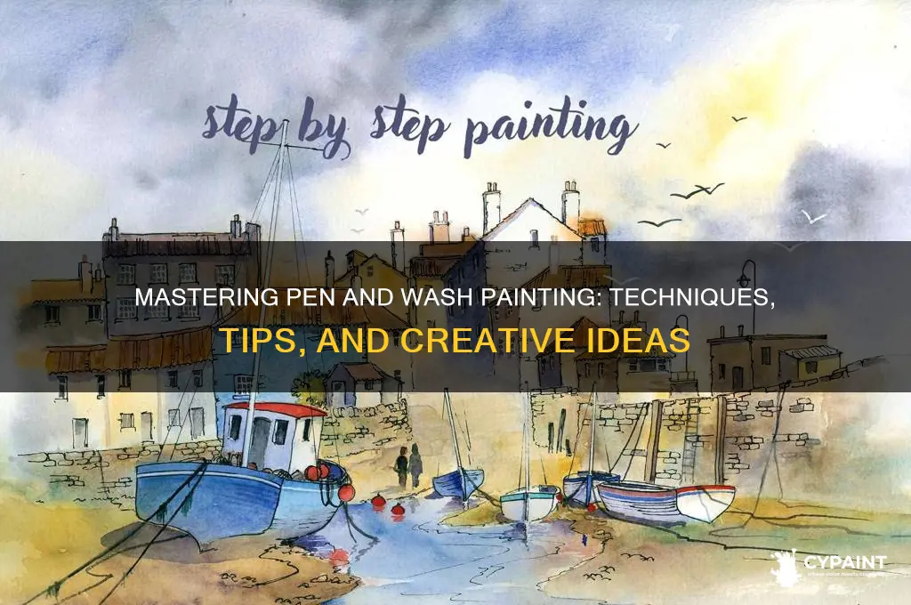 how to do pen and wash painting