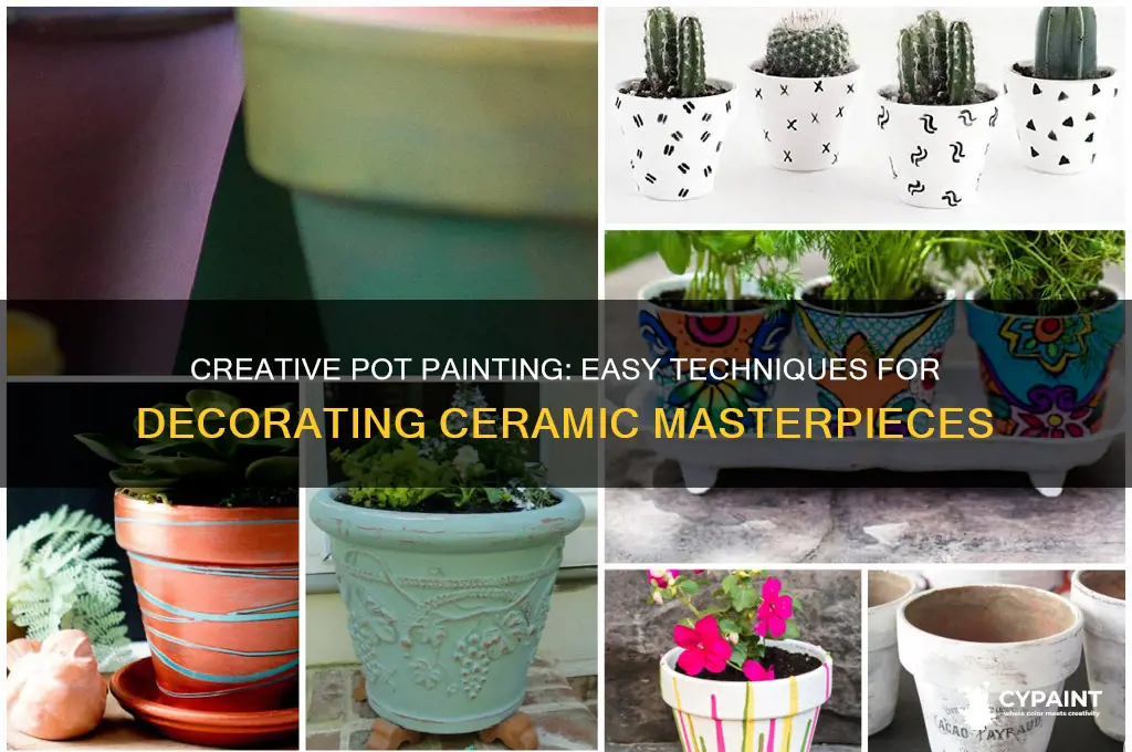 how to do pot painting and decorating