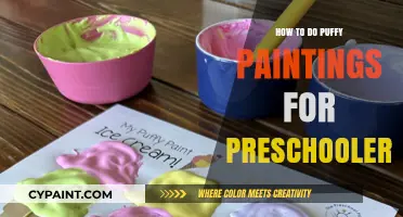 Easy Puffy Paint Art: Fun Creative Preschool Craft Ideas
