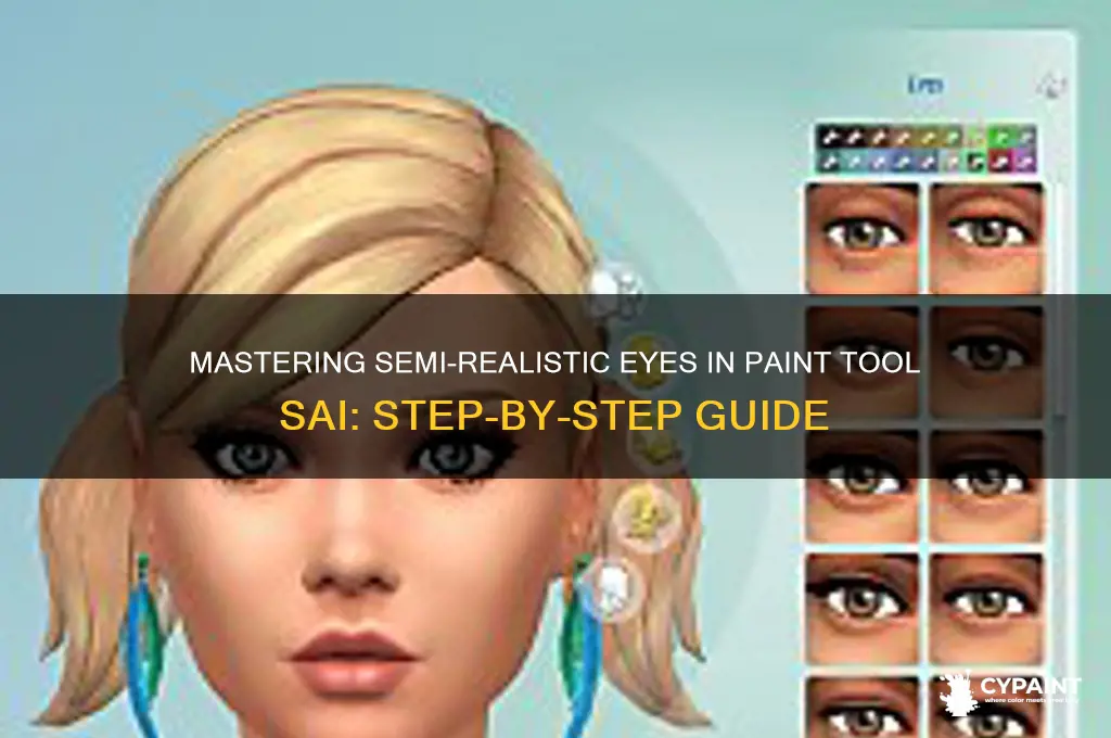 how to do semi realistic eyes in paint tool sai