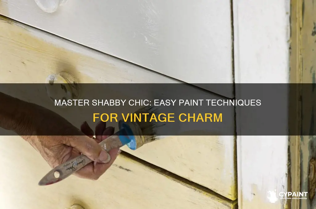 how to do shabby chic paint effect