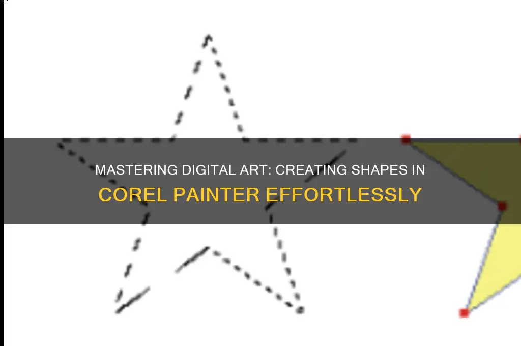 how to do shapes with corel painter