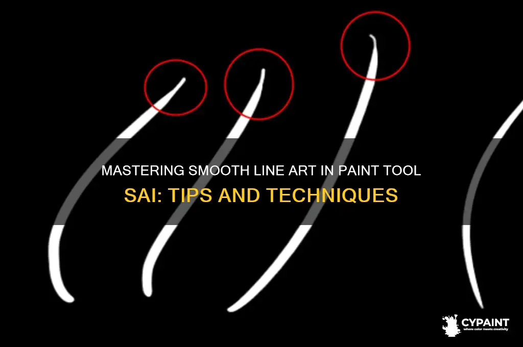 how to do smooth line art in paint tool sai