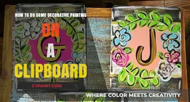 Decorative Clipboard Painting: Easy DIY Guide
