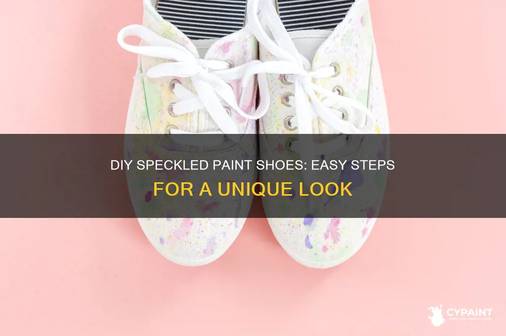 how to do speckled paint on shoes