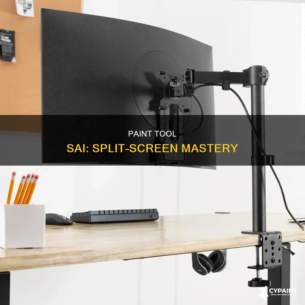 how to do split screen on paint tool sai